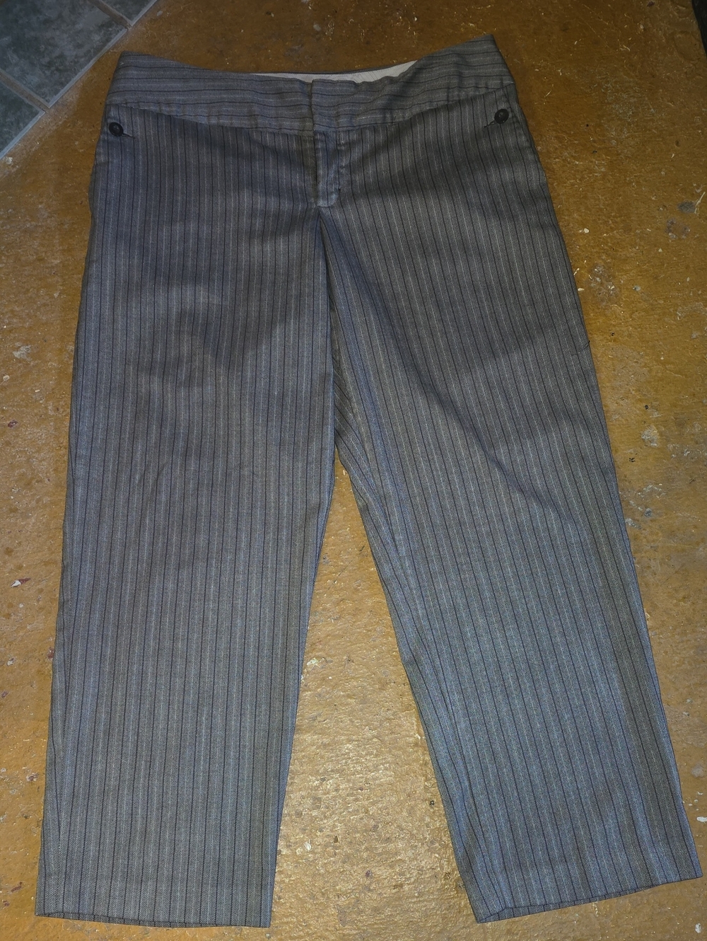 Mossimo Supply Co. Brown Pinstripe Dress Pants